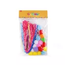 Kreativ készlet szőrös drótok és neon ponponok - véletlenszerű szín keverék (4 szett) Kreativ készlet szőrös drótok és neon ponponok - véletlenszerű szín keverék (4 szett)