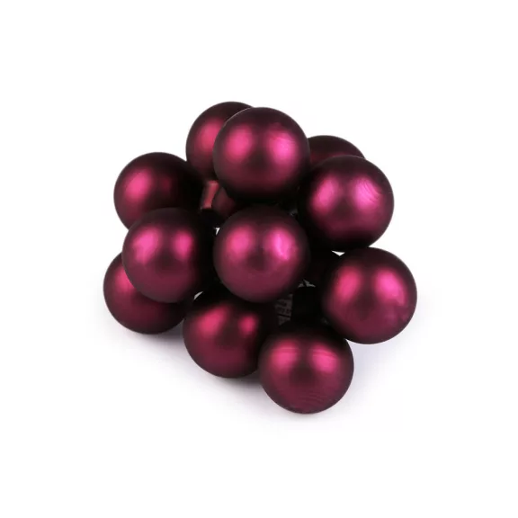 Mini karácsonyi gömbök dróton Ø2,5 cm - matt és fényes - 16 pink matt (60 db-os csomagolás) Mini karácsonyi gömbök dróton Ø2,5 cm - matt és fényes - 16 pink matt (60 db-os csomagolás)
