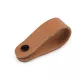 Bőr fül / fogantyú csavaros szegeccsel 2x7 cm