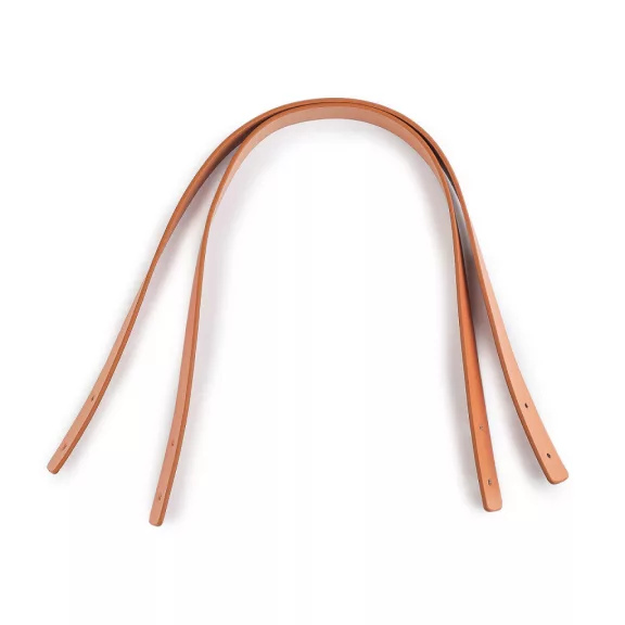 Bőr táskafül széles 1,5cm hossza 45 cm - barna konyak (2 db-os csomagolás) Bőr táskafül széles 1,5cm hossza 45 cm - barna konyak (2 db-os csomagolás)