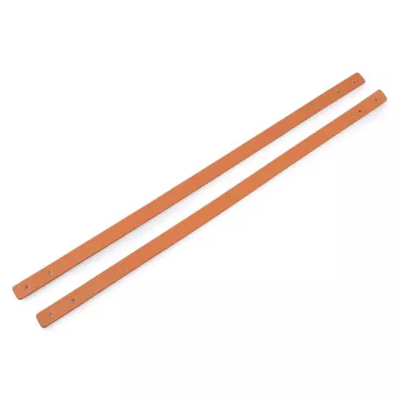   Bőr táskafül széles 1,5cm hossza 45 cm - barna konyak (10 db-os csomagolás)