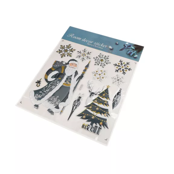 Karácsonyi öntapadós 3D ablak és ajtómatrica - 12 blue dark Santa (1 lap) Karácsonyi öntapadós 3D ablak és ajtómatrica - 12 blue dark Santa (1 lap)