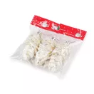 Karácsonyi függő dísz tobozok 9 cm - természetes fehér arany (3 db-os csomagolás) Karácsonyi függő dísz tobozok 9 cm - természetes fehér arany (3 db-os csomagolás)