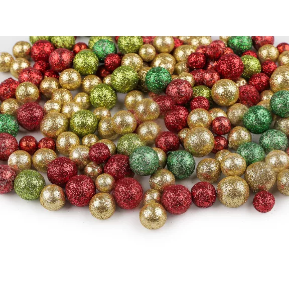 Hungarocell polisztirol golyók glitteres 3 méret mix - 5 színkeverék (1 zacskó) Hungarocell polisztirol golyók glitteres 3 méret mix - 5 színkeverék (1 zacskó)