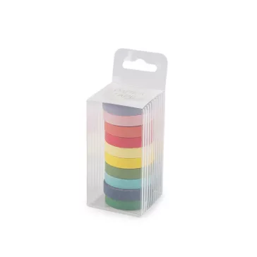 Washi papír ragasztószalag széles 7 mm - mix (5 box)