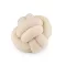 Dekoratív párna csomózott bouclé Ø20 cm - 2 világos bézs (1 db-os csomagolás)