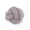 Dekoratív párna csomózott bouclé Ø20 cm - 4 szürke (1 db-os csomagolás)