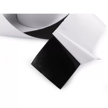   Tépőzár öntapadós  hurkos + bolyhos oldal 10 cm - fekete