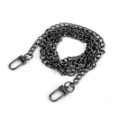 Fém táskalánc karabinerrel 125 cm széles 6 mm - 2 nikkel fekete (1 db-os csomagolás) Fém táskalánc karabinerrel 125 cm széles 6 mm - 2 nikkel fekete (1 db-os csomagolás)
