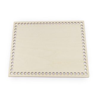 Horgolható fa alap / kosár készítésre 20x25 cm