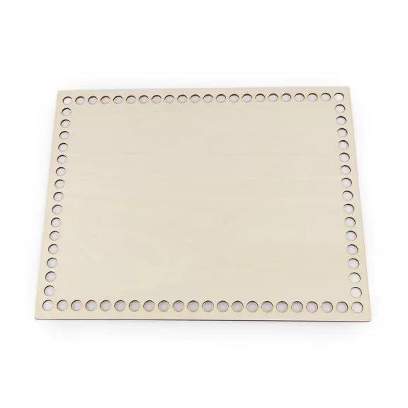 Horgoláshoz / kosárkészítéshez való fa alap 20x25 cm - természetes világos (1 db-os csomagolás) Horgoláshoz / kosárkészítéshez való fa alap 20x25 cm - természetes világos (1 db-os csomagolás)