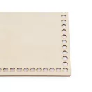 Horgoláshoz / kosárkészítéshez való fa alap 20x25 cm - természetes világos (6 db-os csomagolás)