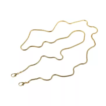   Kézitáska lánc hossza 120 cm, Ø3 mm - 2 arany (1 db-os csomagolás)