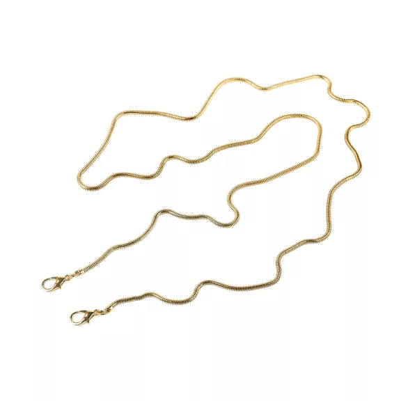 Kézitáska lánc hossza 120 cm, Ø3 mm - 2 arany (4 db-os csomagolás) Kézitáska lánc hossza 120 cm, Ø3 mm - 2 arany (4 db-os csomagolás)