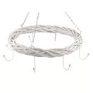 Koszorú vessző akasztós fehér Ø45 cm 8 akasztóval - természetes fehér (2 db-os csomagolás) Koszorú vessző akasztós fehér Ø45 cm 8 akasztóval - természetes fehér (2 db-os csomagolás)