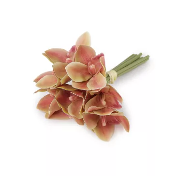 Műorchidea csokor - 3 púder bézs (3 bunch)