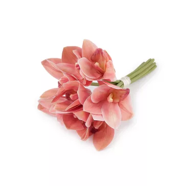 Műorchidea csokor - 4 púderrózsaszín (3 bunch)