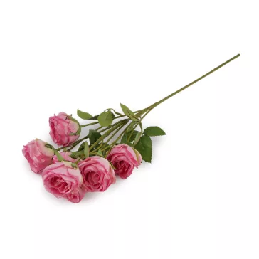 Műrózsa csokor - 2 pink (4 db-os csomagolás)