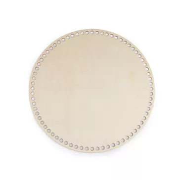   Horgoláshoz / kosárkészítéshez való fa alap Ø29 cm - természetes világos (10 db-os csomagolás)