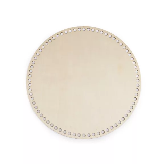 Horgoláshoz / kosárkészítéshez való fa alap Ø29 cm - természetes világos (10 db-os csomagolás) Horgoláshoz / kosárkészítéshez való fa alap Ø29 cm - természetes világos (10 db-os csomagolás)