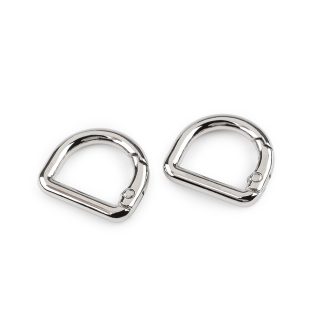 Karabíner D félkarika lyuk 16 mm