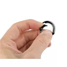 Karabíner D félkarika lyuk 16 mm
