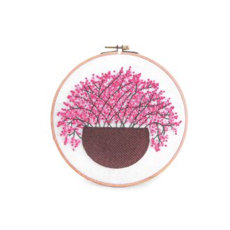 Hímző készlet előrenyomtatott mintával