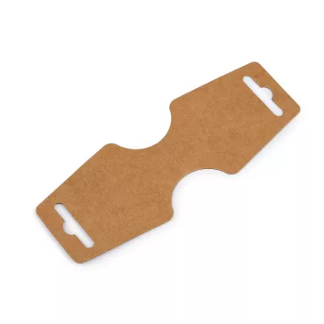   Őntapadós akasztó kártya 55x150 mm papír - természetes barna (200 db-os csomagolás)