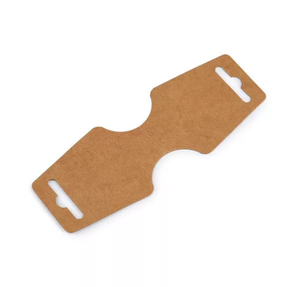 Őntapadós akasztó kártya 55x150 mm papír - természetes barna (200 db-os csomagolás) Őntapadós akasztó kártya 55x150 mm papír - természetes barna (200 db-os csomagolás)