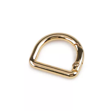 Karabíner D félkarika lyuk 19 mm