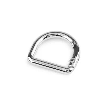   Karabíner D félkarika lyuk 19 mm - 1 nikkel (30 db-os csomagolás)