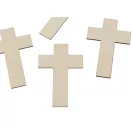 Fa kereszt kézműveskedéshez / festéshez, készlet 4 db - 1 természetes világos (1 zacskó) Fa kereszt kézműveskedéshez / festéshez, készlet 4 db - 1 természetes világos (1 zacskó)