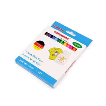 Textiljelölő filctol - mix (12 db-os csomagolás)