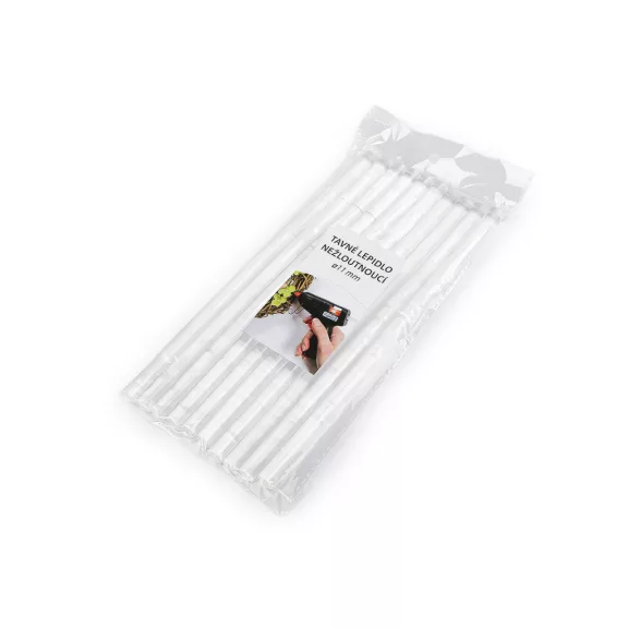Olvadó ragasztó Ø11 mm, hossza 25 cm, nem sárgul - Transparent (20 db-os csomagolás) Olvadó ragasztó Ø11 mm, hossza 25 cm, nem sárgul - Transparent (20 db-os csomagolás)