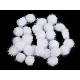 Színes pom pom golyók lurexszel Ø20 mm