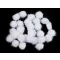 Színes pom pom golyók lurexszel Ø20 mm - 1 fehér (1 zacskó)