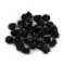 Színes pom pom golyók lurexszel Ø20 mm - 3 fekete (1 zacskó)
