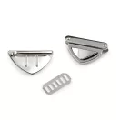 Táska zár készlet 42x27 mm - 1 nikkel (1 szett) Táska zár készlet 42x27 mm - 1 nikkel (1 szett)