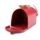 Függeszthető karácsonyi fém postaláda - piros (3 db-os csomagolás)