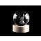 LED világító üveggömb Ø8 cm - 6 Transparent angyal (1 db-os csomagolás)