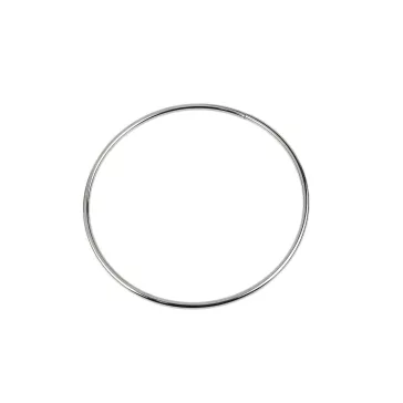   Fém karika / táskafül Ø16 cm - 1 nikkel (12 db-os csomagolás)
