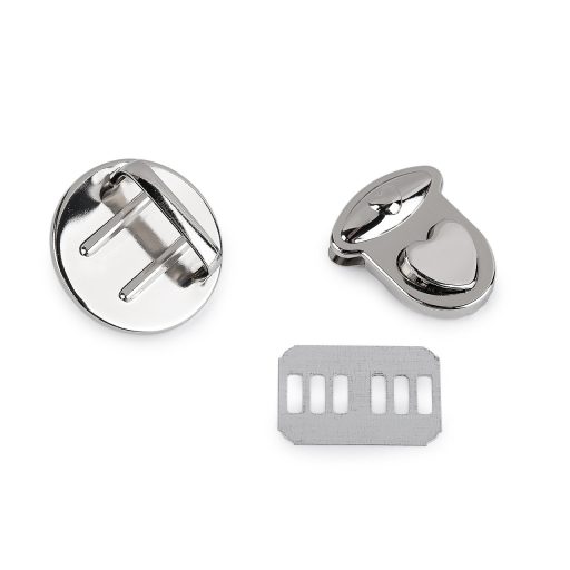 30x32 mm-es szív alakú pénztárcazár szett