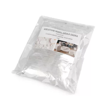 Hófehér kreatív modell gipsz 1 kg - fehér (3 zacskó)