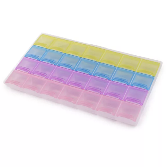 Műanyag doboz / tároló 12x21,5x2 cm - multicolor (3 db-os csomagolás) Műanyag doboz / tároló 12x21,5x2 cm - multicolor (3 db-os csomagolás)