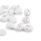 Dekorációs fürjtojás dobozban - fehér (3 box)