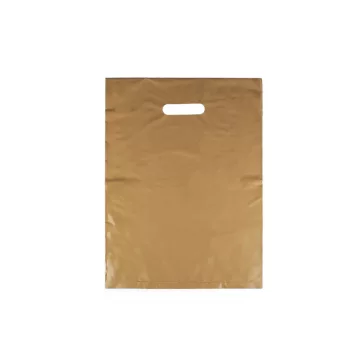 Műanyag táska 20x30 cm - 3 arany (50 db-os csomagolás)