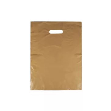 Műanyag táska 25x35 cm - 3 arany (150 db-os csomagolás)