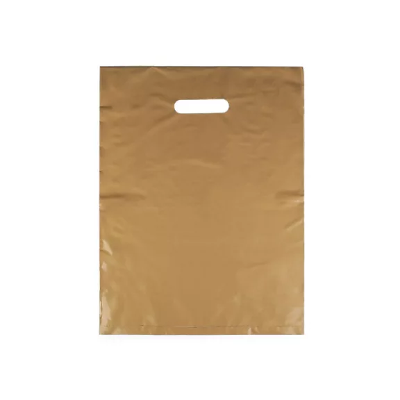 Műanyag táska 30x40 cm - 3 arany (150 db-os csomagolás) Műanyag táska 30x40 cm - 3 arany (150 db-os csomagolás)