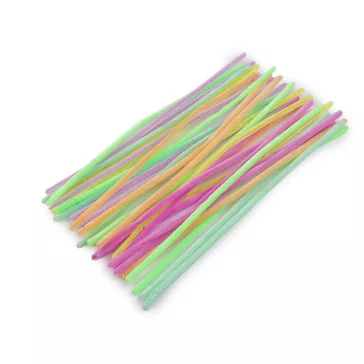   Szőrös drót kézműveskedéshez, pasztell, Ø6 mm, hossza 30 cm - mix pasztel (300 db-os csomagolás)