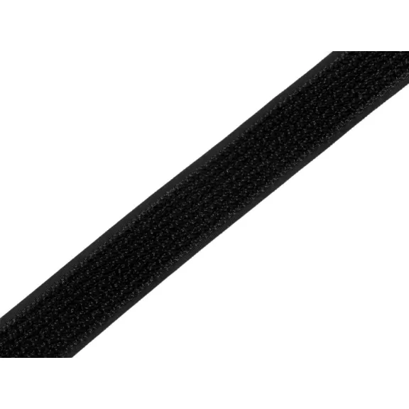 Tépőzár mindkét részével ugyanazon az oldalon, szélesség 25 mm - fekete Tépőzár mindkét részével ugyanazon az oldalon, szélesség 25 mm - fekete